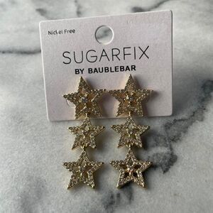 5 / $25 Sugarfix by BaubleBar Star Trio Dangle Earrings